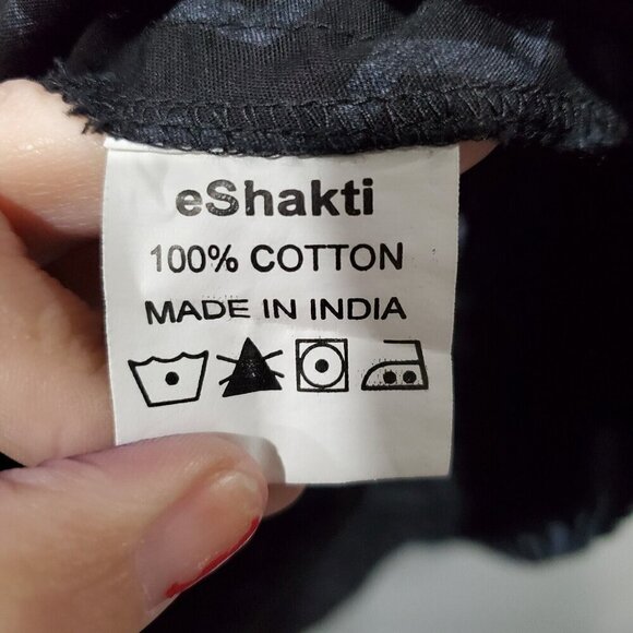 eShakti Women's Fit and Flare Retro Zig Zag Sleeveless Dress Black Gray Sz 6? - Picture 8 of 14